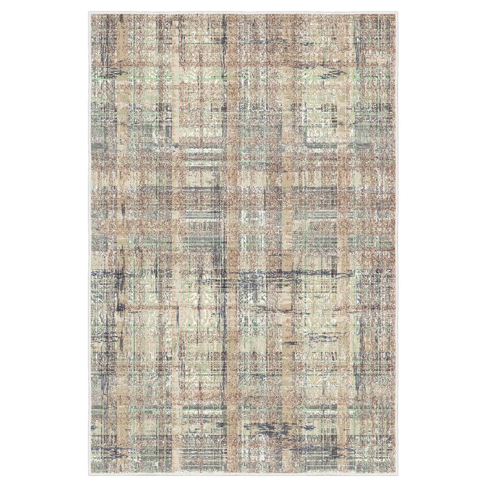 Conceptum Alfombra de Algodón 160 x 230 cm Visón, Verde y Gris Conceptum Alfombra de Algodón 160 x 230 cm Visón, Verde y Gris